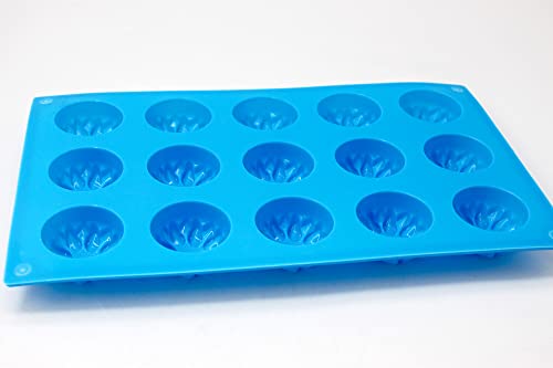 X-Haibei Sunflower Silicone Mold for Guest Soap, Lotion Bars, Candles & Chocolate - 1oz per Cell, 1.7inch Diameter - Easy to Clean, Durable & Heat-Resistant for Hot Wax & Jello - Image 4