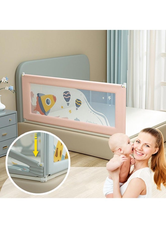 Generic - Bed Rails Guard for Toddlers Anti-fall Toddler Baby Bed Guard Fence Foldable Upgrade Reinforced Safety Guardrail Adjustable Height Side Bed Falling Protector - Image 1