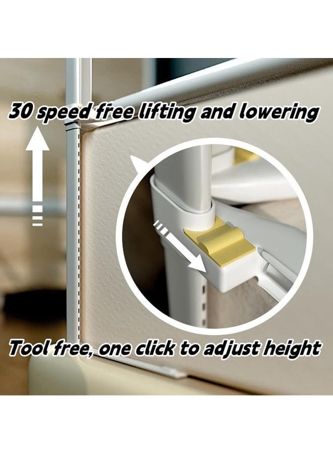 Generic - Bed Rails Guard for Toddlers Anti-fall Toddler Baby Bed Guard Fence Foldable Upgrade Reinforced Safety Guardrail Adjustable Height Side Bed Falling Protector - Image 1