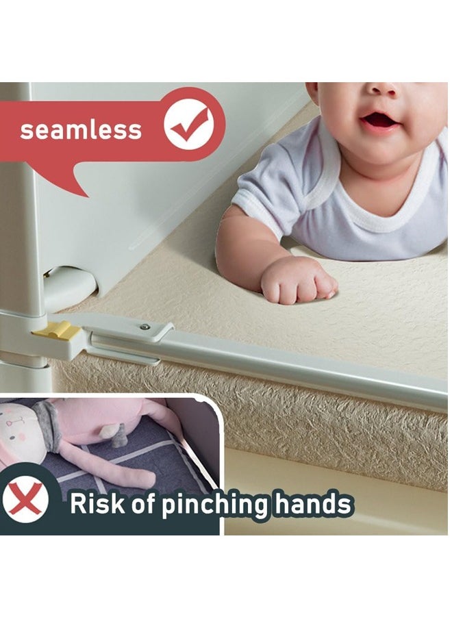 Generic - Bed Rails Guard for Toddlers Anti-fall Toddler Baby Bed Guard Fence Foldable Upgrade Reinforced Safety Guardrail Adjustable Height Side Bed Falling Protector - Image 1