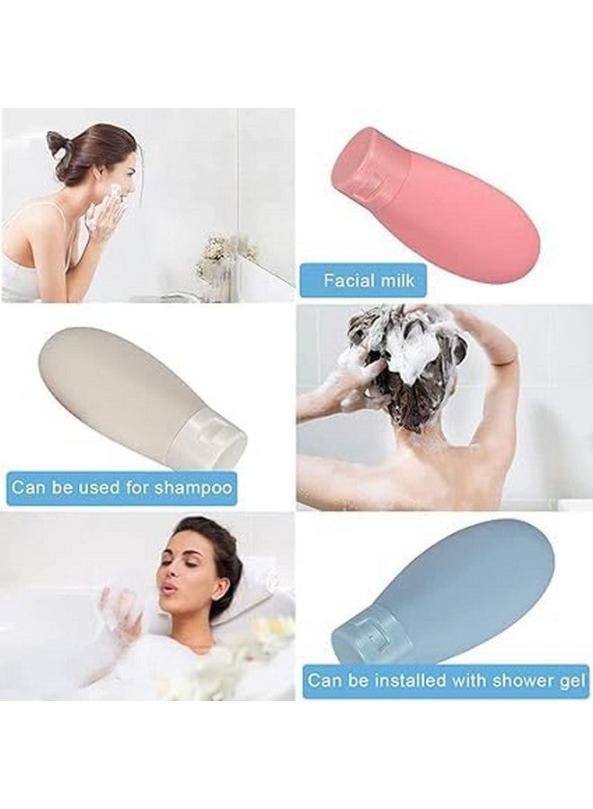 TAMADAA HR MALL Travel Bottle Set | Refillable Storage Container | Leak Proof Squeeze Bottle for Shampoo/Lotion/Cream/Gel | Travel Accessories (Set of 3 PCs,Multicolor)(60ml) - Image 4