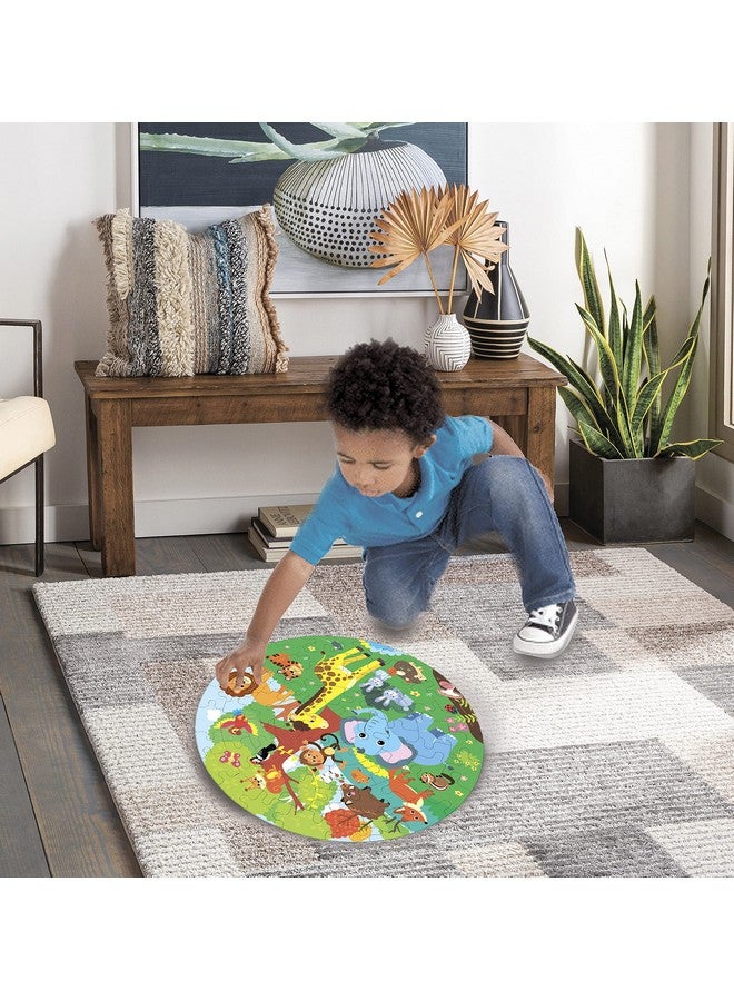 Fiddlys Creative Wooden Jigsaw Puzzle For Children 66Pcs (Animal World) - Image 4