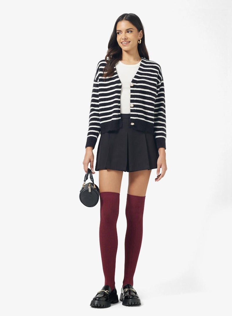 Ginger Classic Stripe Button Through Cardigan - Image 4