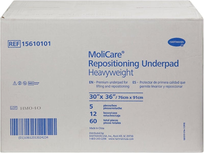 Molicare وسادة إعادة التمركز مولي كير 30 × 36 بوصة قابلة لإعادة الاستخدام هارتمن 15610101 علبة من 60 - Image 5