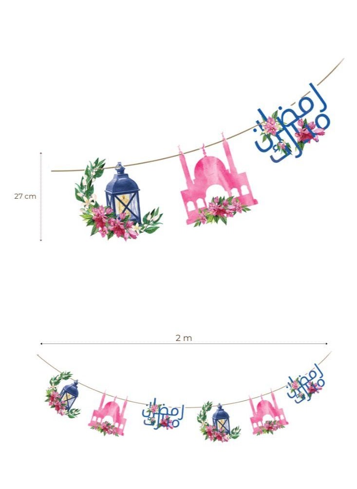 Reeman Design ramadan banner Bougainville flower style banner  - Image 1