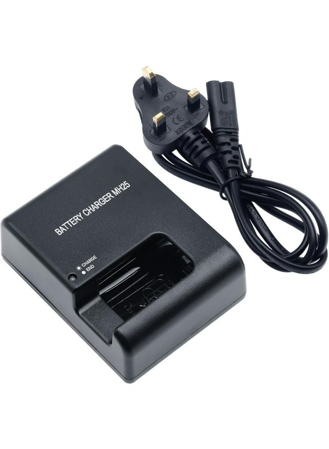 فليفيو شاحن بطاريات MH-25 لكاميرات نيكون EN-EL15، EN-EL15a، EN-EL15b، D500، D600، D610، D750، D780، D800، D800E، D810، D810A، D850، D7000، D7100، D7200، D7500، وكاميرات Coolpix Z5، Z6، Z6 II، Z6 III، Z7، Z7 II، Z1، Z8، V1، 1V1 SLR - Image 1