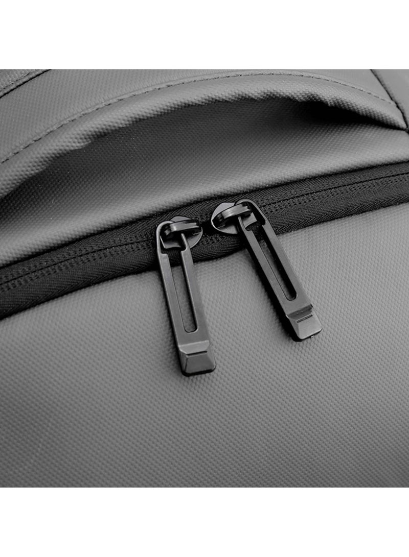 Hike Premium Durable 16.5-inch Backpack Water Resistant Laptop Daypack with Built in USB Port and Multi Compartments for Travel/Business/College/School, HK2102 - GREY - Image 4