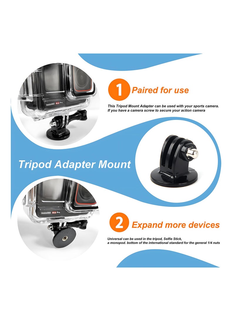 SOLARAE Dive Housing Case for Insta360 Ace Pro, Underwater Dive Protective Shell Waterproof Up to 60m (197ft) with Bracket Accessories - Image 5