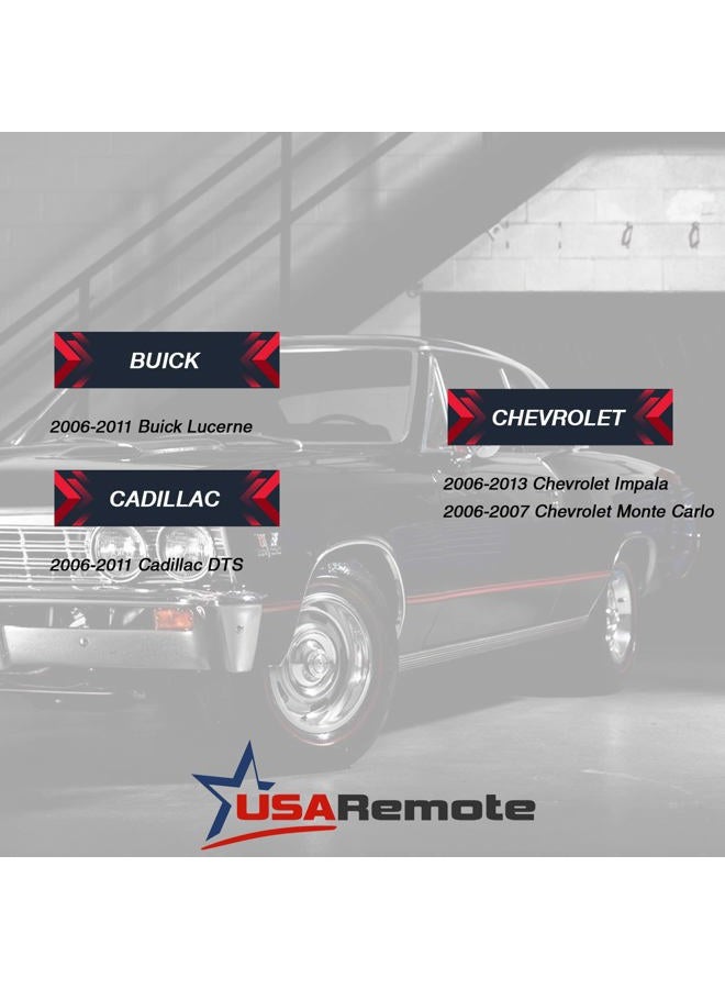 USARemote Keyless Entry Remote Ignition Key fits Buick Lucerne/Chevy Impala Monte Carlo/Cadillac DTS (OUC60270, OUC60221) - Image 4