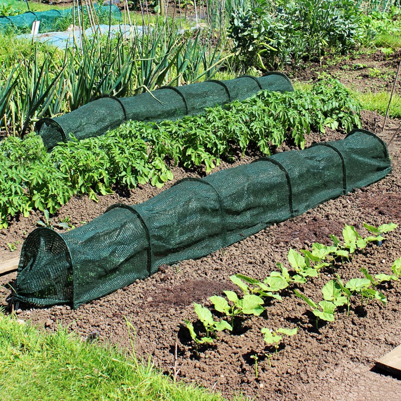 warmfarm 2 in 1 Portable Greenhouse Protection from Sun Heat,Garden Tunnel Shade Net Cover with Quick-Release Technology,Row Covers for Vegetables Plant Cover from Sun (Pack 2) - Image 2