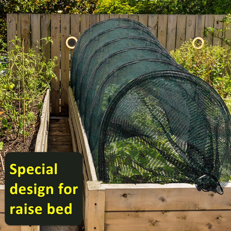 warmfarm 2 in 1 Portable Greenhouse Protection from Sun Heat,Garden Tunnel Shade Net Cover with Quick-Release Technology,Row Covers for Vegetables Plant Cover from Sun (Pack 2) - Image 4