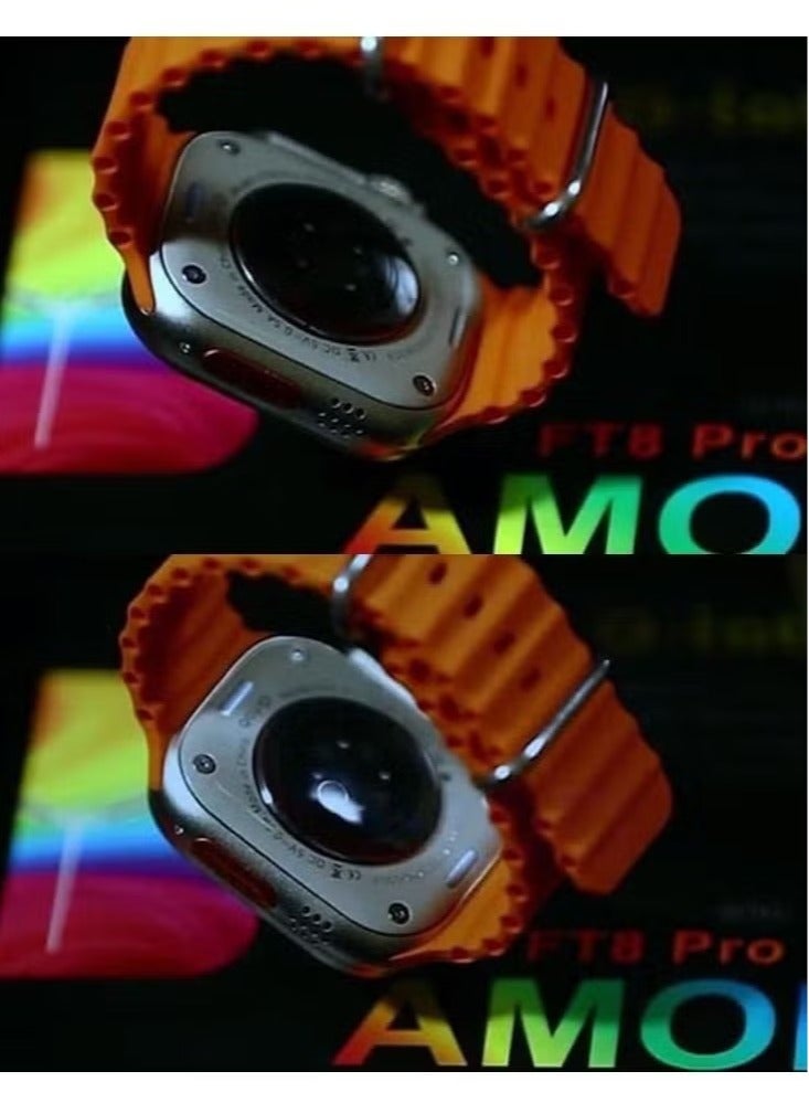 ELTRAZONE G Tab FT 8 Pro Smartwatch – 2.02-Inch AMOLED HD Full Screen Display, Two Straps, and Wireless Charger for Men and Boys - Image 5