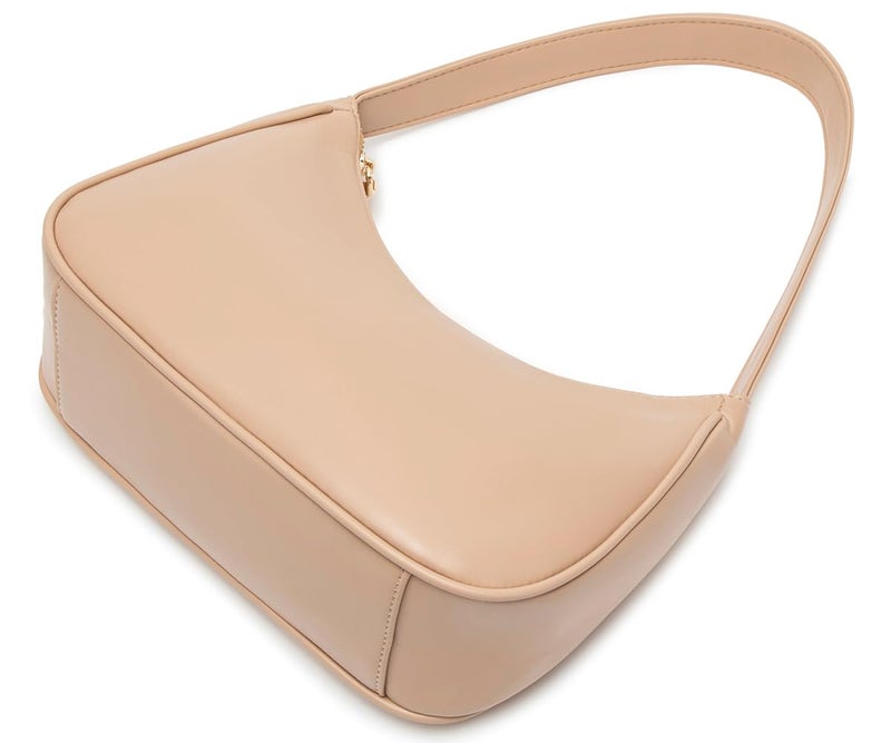 CYHTWSDJ Shoulder Bags for Women, Cute Hobo Tote Handbag Mini Clutch Purse with Zipper Closure (Khaki) - Image 3