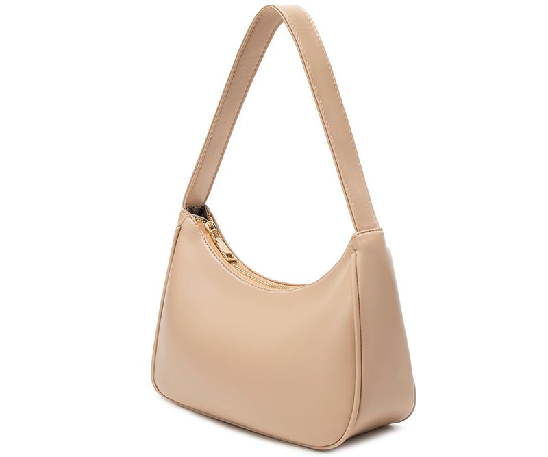 CYHTWSDJ Shoulder Bags for Women, Cute Hobo Tote Handbag Mini Clutch Purse with Zipper Closure (Khaki) - Image 2