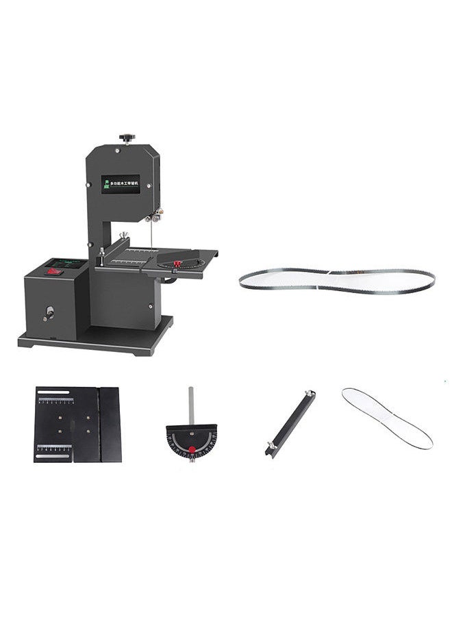 Generic - Mini Multifunctional Band Saw Machine 1750RPM Benchtop Band Saw Table-Saw Electric Desktop Saws Small Household DIY Cutting Tool Woodworking Lathe Machine - Image 1