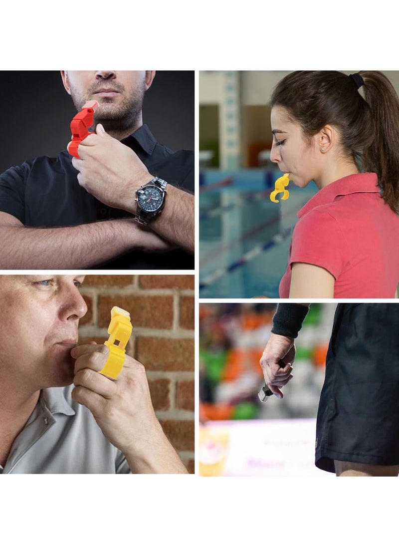 Fox 40 - Classic Finger Grip Referee Whistle With Cushioned Mouth Grip For Sport, Red - Image 1