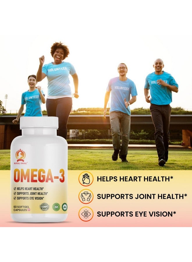 ROYAL SWAG 1250mg of Omega 3 Fish Oil Tablets- High Potency, Molecularly Distilled, Burpless Softgels with EPA and DHA for Immune Support, Joint, Vision, and Heart Health - 60 Count. - Image 4