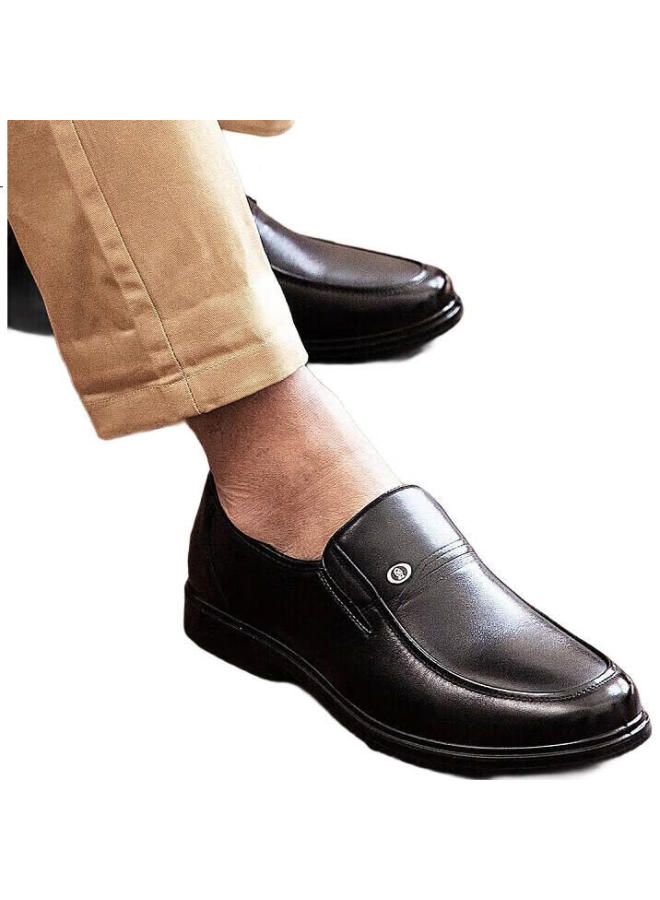 Connell Men'S Round Toe Slip-On Formal Shoes Lightweight Comfortable Elderly Business Casual Shoes 40 - Image 1