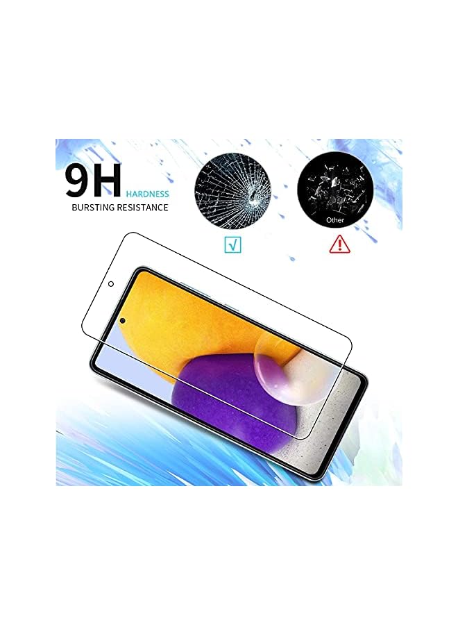 PROMASS Compatible with Samsung A72 Screen Protector with Cover Case, Anti Scratch HD Clear Bubble Free Tempered Glass and HD Clear TPU Case for Galaxy A72 - Image 4