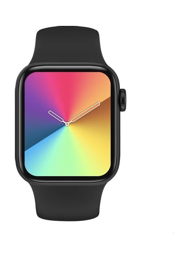 نيبمينينت ساعة يد ذكية G63L بسوار من السيليكون وخاصية إجراء وتلقي المكالمات متوافقة مع أنظمة التشغيل أندرويد وآي أو إس أسود - Image 2