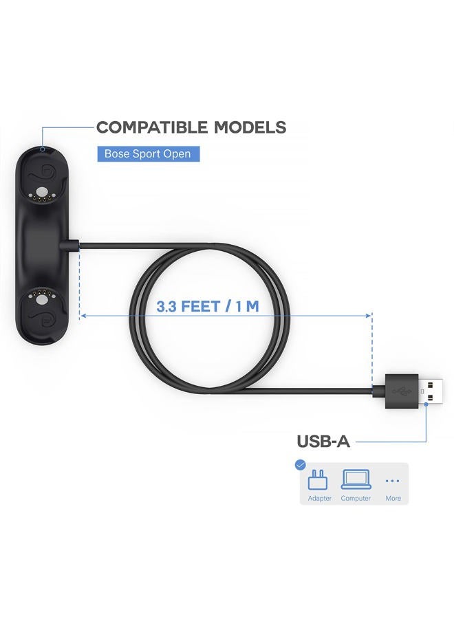 TUSITA قاعدة شحن مغناطيسية متوافقة مع سماعات بوز الرياضية المفتوحة - 1م - Image 2