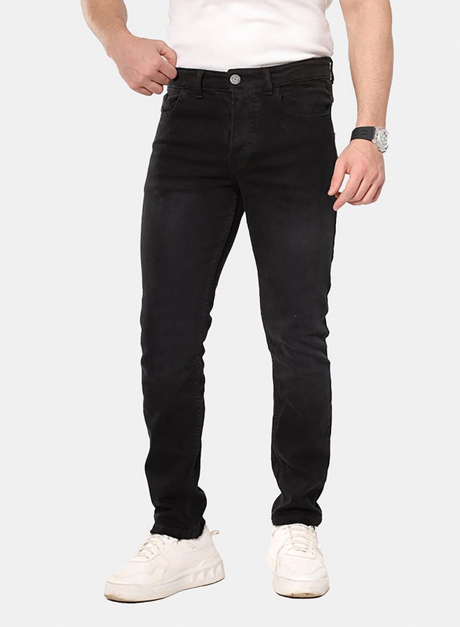 WHITE RABBIT Slim Fit Heather Black Jeans - Image 1