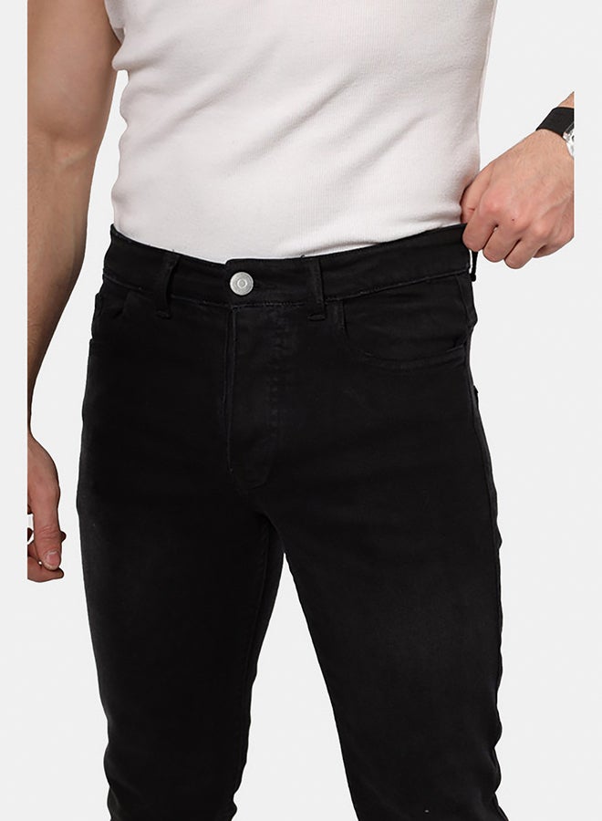 WHITE RABBIT Slim Fit Heather Black Jeans - Image 5