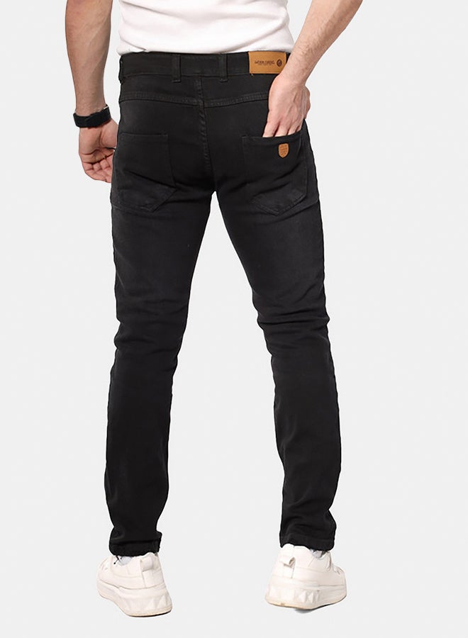 WHITE RABBIT Slim Fit Heather Black Jeans - Image 2