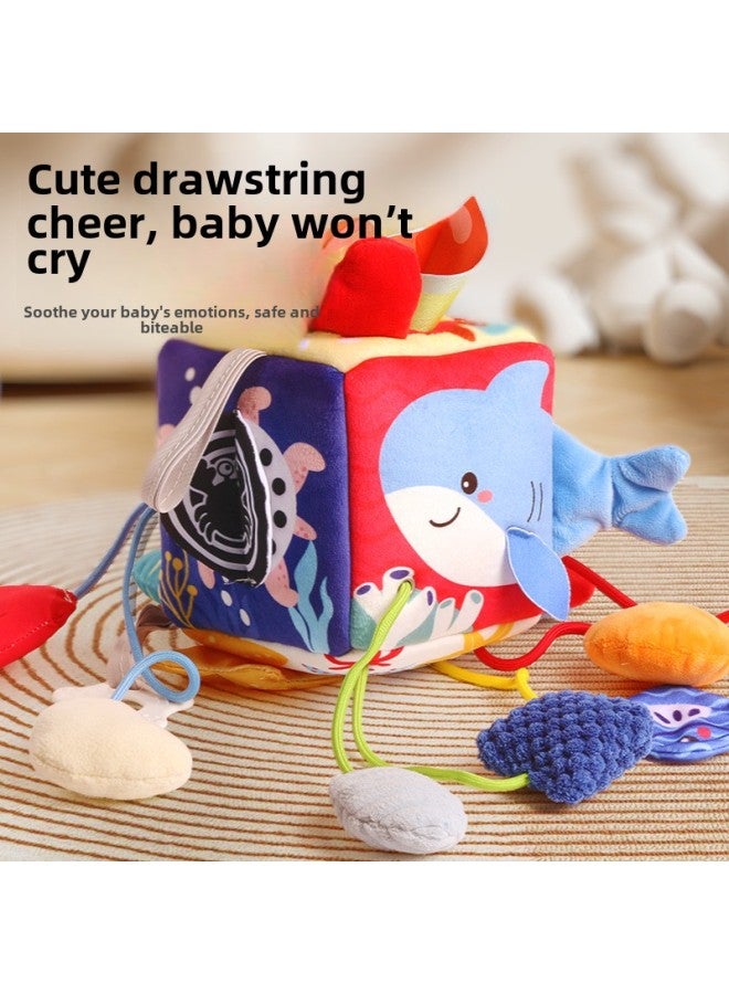 Infant Drawstring Drawstring Car Hanging Newborn Baby 0-1 Year Old Baby Grasp Training Puzzle Baby Stroller-Color:(large Size) Elephant Lala Music Paper Towel Bed Hanging - Image 5