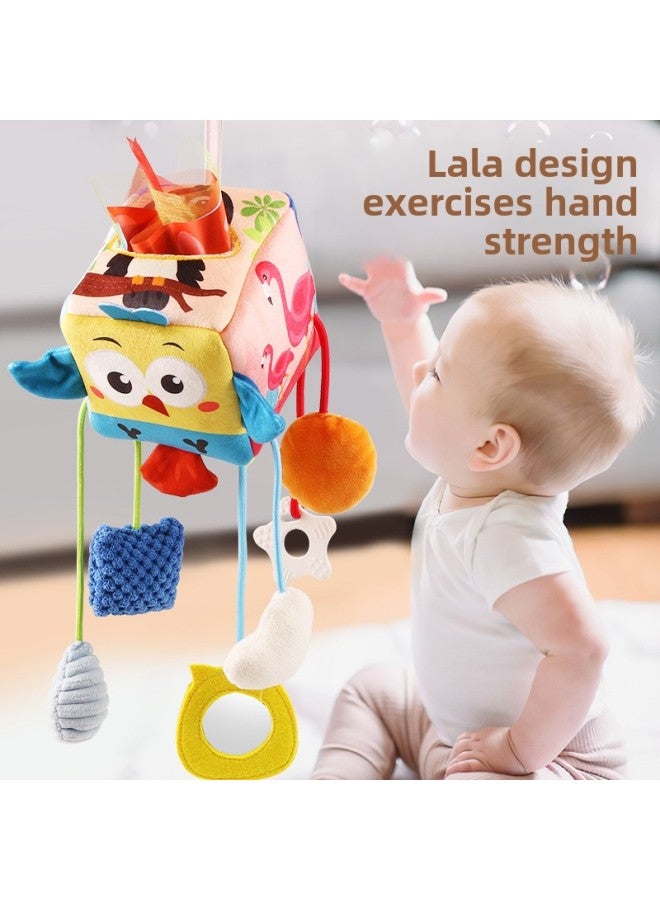 Infant Drawstring Drawstring Car Hanging Newborn Baby 0-1 Year Old Baby Grasp Training Puzzle Baby Stroller-Color:(large Size) Elephant Lala Music Paper Towel Bed Hanging - Image 3
