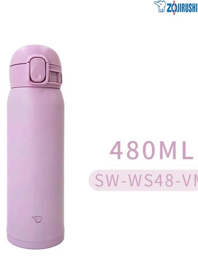 Zojirushi SM-WS48-VM Stainless Steel Mug for Sports and Outdoor Activities Such As Travel, Camping, Hiking, Biking, Sports - Image 1