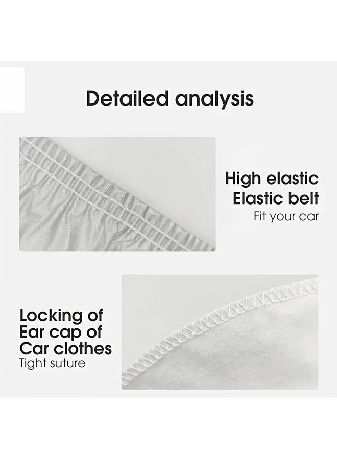 Generic UV-Proof Car Cover Waterproof Auto Heat Shield with Side Zipper Sunscreen Elastic Buckle Automotive Exterior Accessories For Hyundai Toyota Honda Nissan Kia Suzuki - Image 4