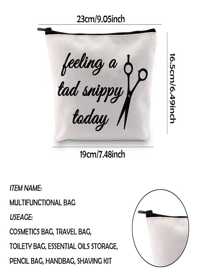 WCGXKO Funny Hairdresser Gift Cosmetology Graduation Gift Feeling A Tad Snippy Today Hairstylist Supplies (Feeling a tad snippy today) - Image 2