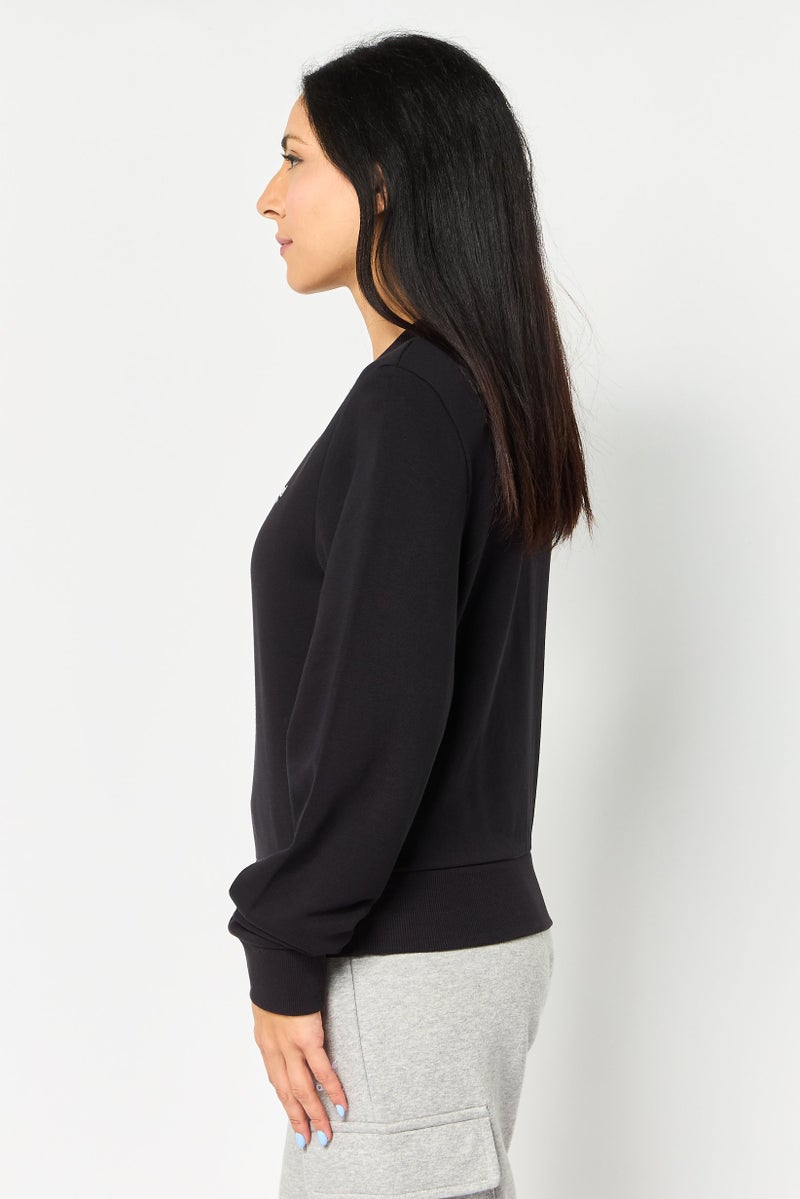 Hummel Women Sportswear Fit Long Sleeve Training Sweatshirt, Black - Image 3