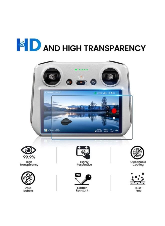 STARTRC واقي شاشة زجاجي مقوى عالي الدقة Mini 3 Pro لملحقات جهاز التحكم عن بعد Dji Mavic 3 Pro/Mini 3/Mini 3 Pro/Mavic 3 Classic/Air 2S (عبوتان)  - Image 3