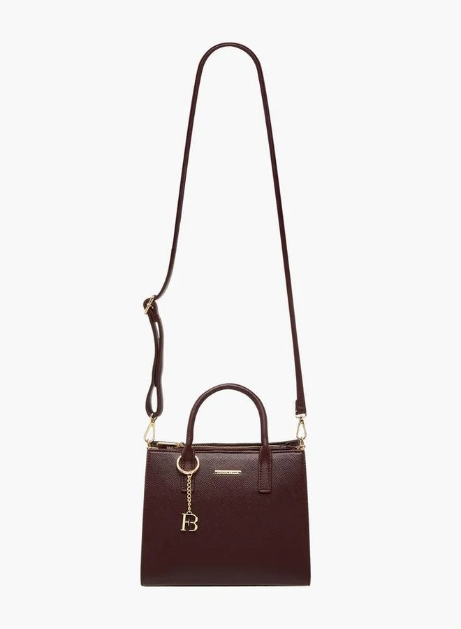 Flora Bella By Shoexpress Solid Tote Bag with Double Handle