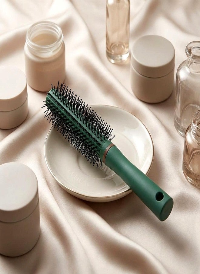KFHENSOMR Round Hair Brush for Blow Drying, Anti Static Detangling Hairbrush with Nylon Bristle Ball Tips, Fashion Styling Round Brush for Women and Men, Scalp Massage Comb for All Hair Types Wet Dry - Image 3