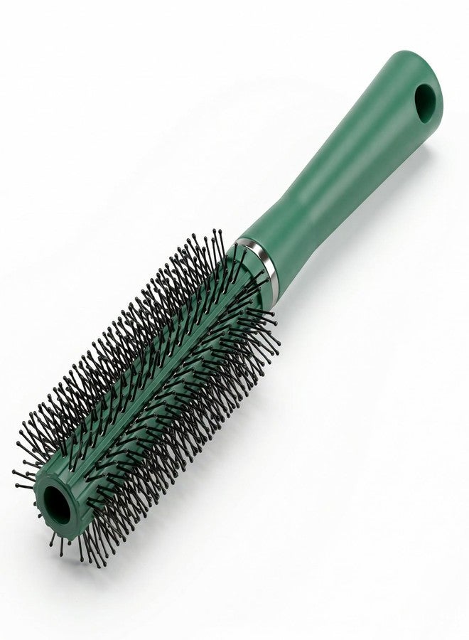 KFHENSOMR Round Hair Brush for Blow Drying, Anti Static Detangling Hairbrush with Nylon Bristle Ball Tips, Fashion Styling Round Brush for Women and Men, Scalp Massage Comb for All Hair Types Wet Dry - Image 1