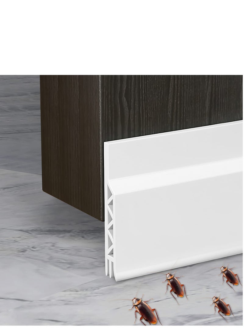 KASTWAVE - Door Draft Stopper for Bottom of Weather Stripping Seal Strip Interior Against Drafts Dust Noise Animals 1M - Image 1