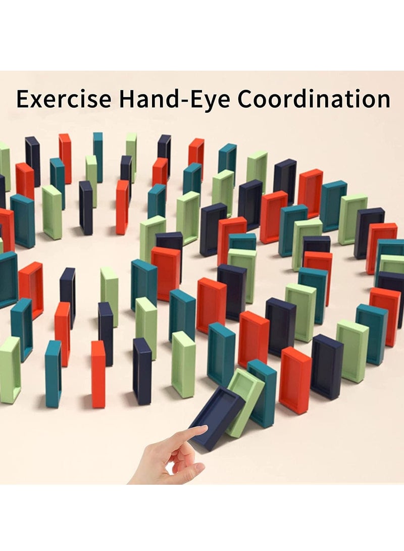 MIXDE Toy Set for Kids - 120pcs Domino Blocks Set Building and Stacking Toy  Automatic Domino Train Creative Kids Games Gift for Boy Gril Ages 3+ - Image 4