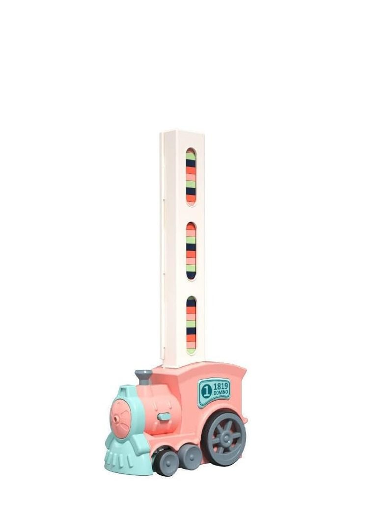 MIXDE Toy Set for Kids - 120pcs Domino Blocks Set Building and Stacking Toy  Automatic Domino Train Creative Kids Games Gift for Boy Gril Ages 3+ - Image 2