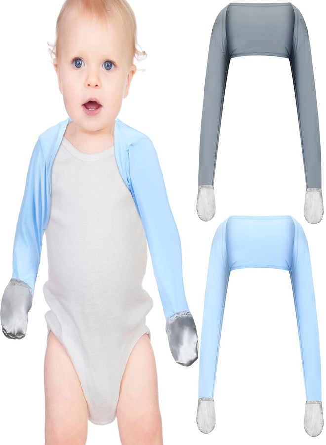 سوريو قفازات Sureio للأطفال الرضع (قطعتان) لعلاج الأكزيما، أكمام واقية من الخدوش، قفازات ثابتة، ملابس أطفال رضع (للأطفال الصغار من عمر 18 شهرًا) - Image 1