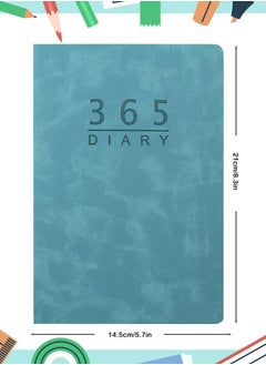 2025 Daily Planner، دفتر يوميات A5، غلاف جلدي ناعم، دفتر يوميات مع علامات تبويب لمدة 365 يومًا، دفتر تخطيط المواعيد، جدول أعمال، سجل قصاصات، يناير 2025 - ديسمبر 2025 (أزرق) - pzsku/Z04C40DA51A9EAC49F8BFZ/45/_/1700400063/1a146a65-ec7d-498d-9b97-700e487ed5d6