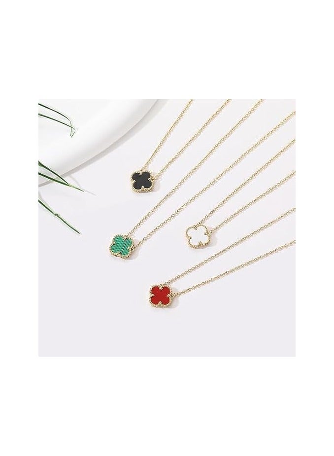 Fayrouz Jewellery Clover Pendant Necklace for Women, 18K Gold Plated Stainless Steel, Four Leaf Clover Necklace, Simple Design - Image 5