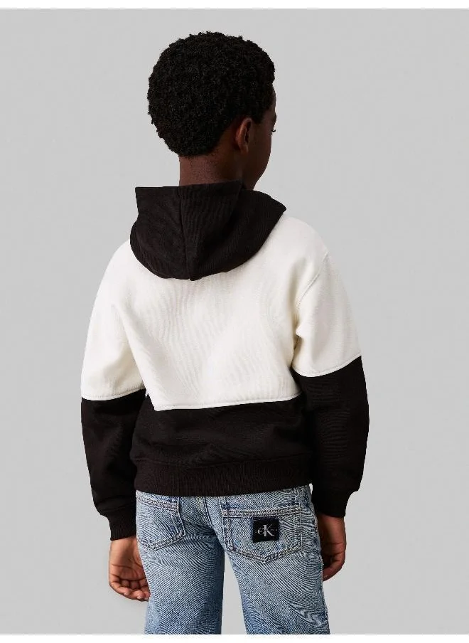 كالفن كلاين جينز Youth Colorblock Hoodie