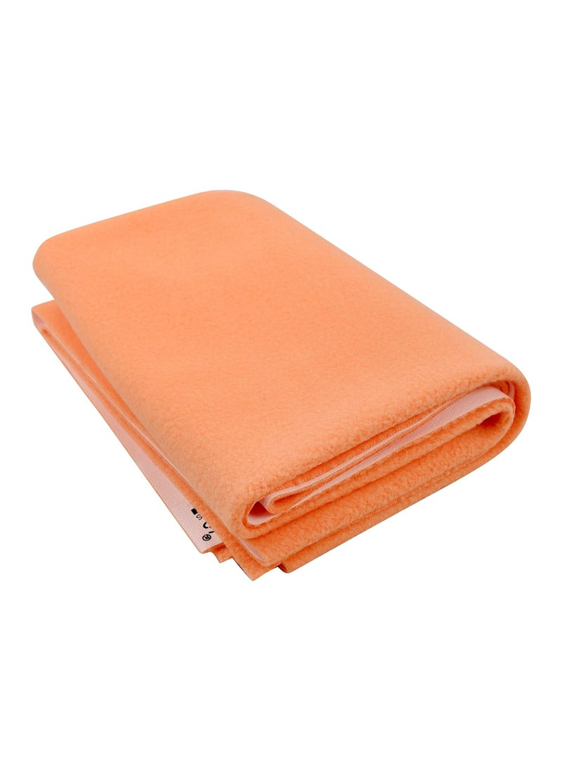 Polka Tots POLKA TOTS Waterproof & Reusable Baby Bed Protector Absorbent Mat Dry Sheet for New Born Infants, Pack of 2 (SkyBlue & Peach, 70 X 100 CM, Medium)  - Image 3