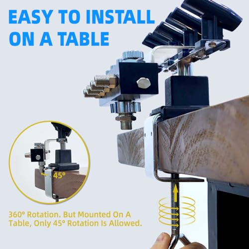 OPHIR Multiple Airbrush Holder Station, Table Airbrush Stand with 4-Way Adjustable Splitters Manifold, Air Brush Holder can Hold Up to 4 Airbrushes (Without Air Hoses) - Image 5