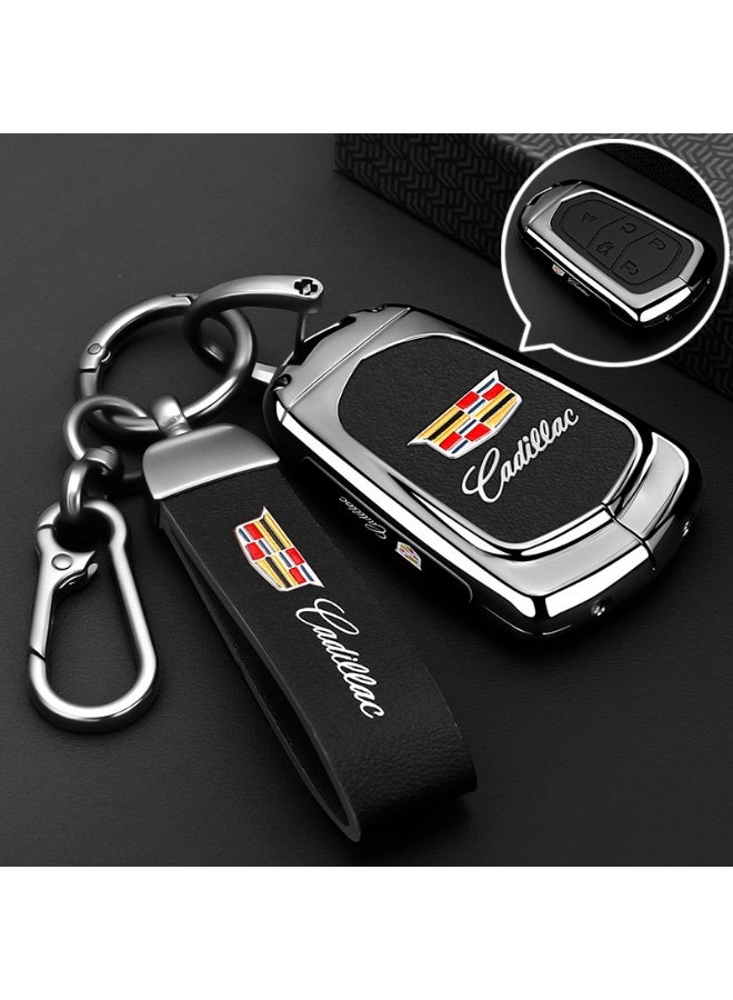 Cadillac Advanced car key protection case suitable for Cadillac XT5, XT6, CT6, XT4, XT, SCT5, ATSL high-end car key metal shell case - Image 1