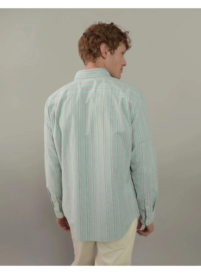 امريكان ايجل AE Striped Everyday Oxford Button-Up Shirt
