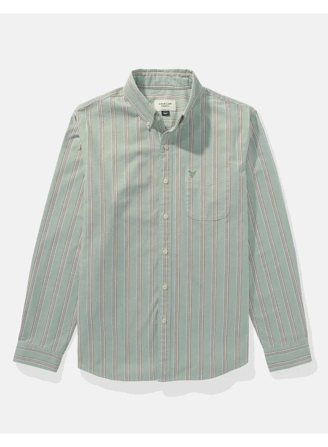 امريكان ايجل AE Striped Everyday Oxford Button-Up Shirt